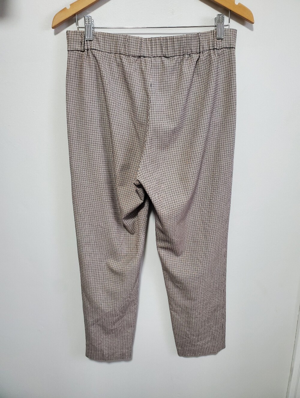 BABATON Conan 25" Cropped Pleated Dress Pants Houndstooth Sz 8 Pull-On Straight - Picture 7 of 13